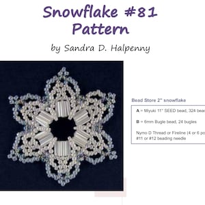 Snowflake #81 Ornament Pattern