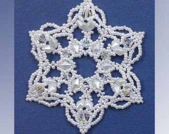 Beaded Snowflake #111 Ornament Pattern SDH