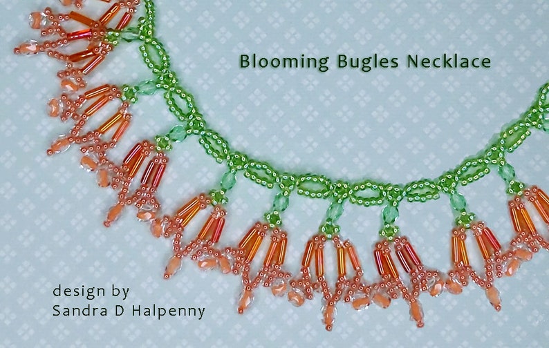 Blooming Bugles Necklace Pattern image 2