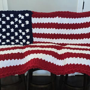 Chunky Blanket American Flag