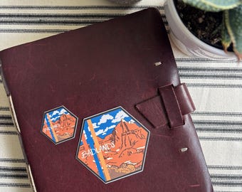 Stickers nationaal park South Dakota; Recreatief; Avontuur; Wandelen; Verkennen; Reizen; Nationaal Park Badlands