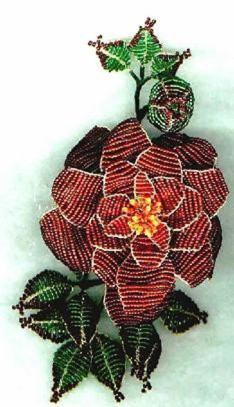 VICTORIAN BEADED FLOWERS Patterns Pdf's Etsy