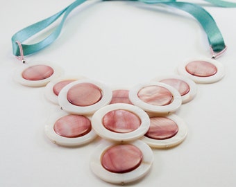 Mother of Pearl Dreams Statement Necklace