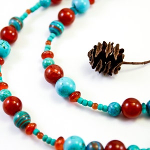 Die Siena & Türkis Halskette