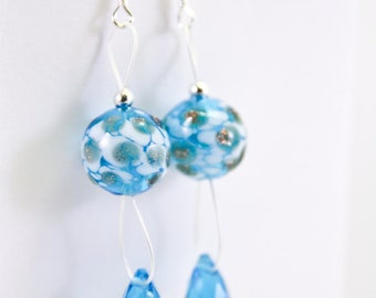 Winter Ocean Earrings