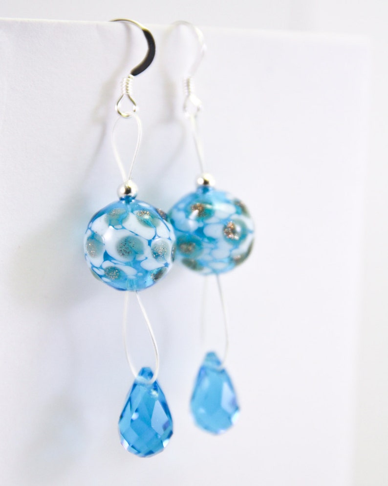 Winter Ocean Earrings image 1