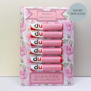 Regalo per la festa della mamma, 6 fascette Duplo più messaggi, festa della mamma, regalo per la mamma, last minute, idea regalo fai da te, PDF