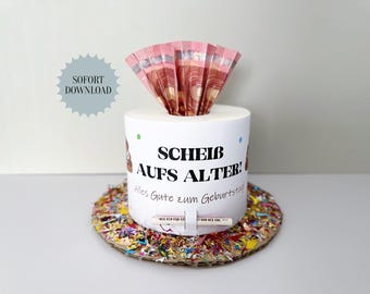 Birthday money gift, age doesn't matter, printable template, gift, instant download, last-minute gift, PDF