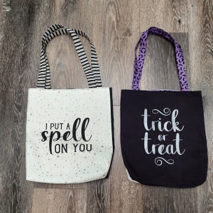 Bolsa grande para trucos o dulces, bolsa para trucos o dulces, bolsa reutilizable para Halloween, bolsa para dulces de Halloween