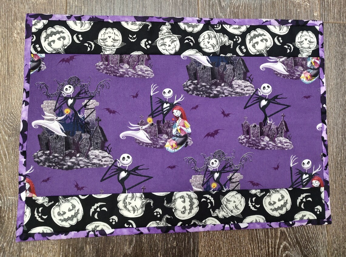 Nightmare Before Christmas Quilted Placemats set of 4 - Etsy