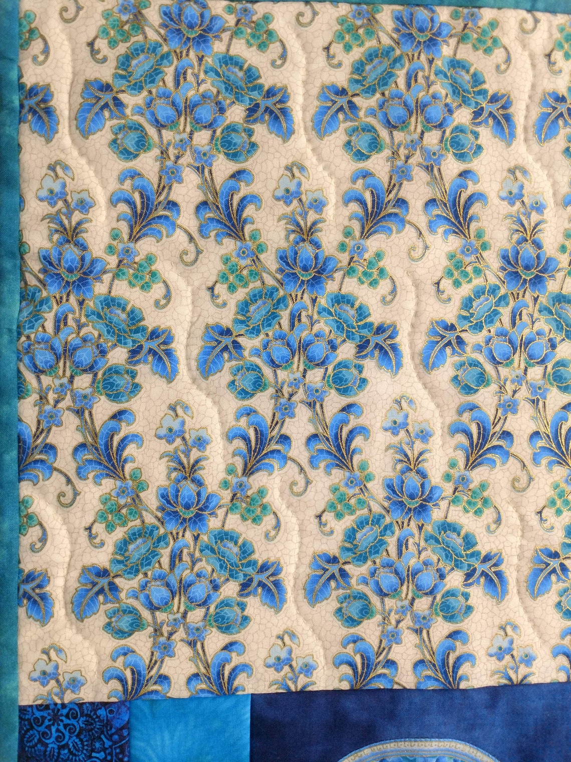 Handmade Blue Quilted Placemats set of 4 Etsy