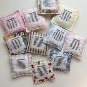 Handmade Pocket Prayer with Tiny Cross | Faith Gift | Comfort Token | Stocking Stuffers