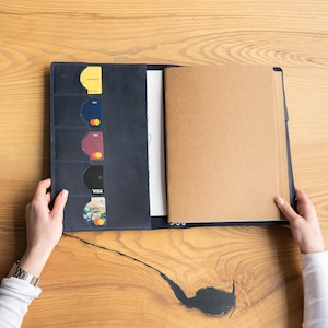 Leren reizigersnotitieboekje, hervulbaar leren notitieboek, leren A5-reisdagboek, leren reisplanner, handgemaakt leren notitieboek