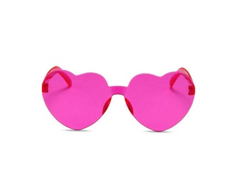 Pink Heart Sunglasses: Personalized Bachelorette Party Favors