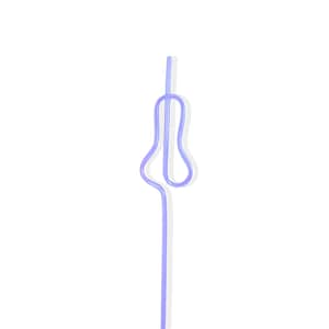 Purple Penny Shaped Bachelorette Party Straw | Bride Tribe Drinking Accessory | Bridal Shower Decor | Hen Party Supplies