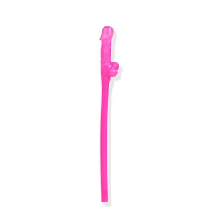 Pink Ultimate Penny Shaped Bachelorette Party Straw | Bride Tribe Drinking Accessory | Bridal Shower Decor | Hen Party Supplies
