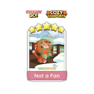 Monopoly GO Not a Fan 5 Star Sticker Set 18