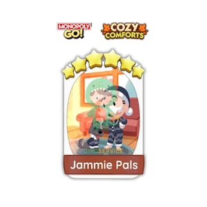 Monopoly GO Jammie Pals 6 Star Sticker Set 20
