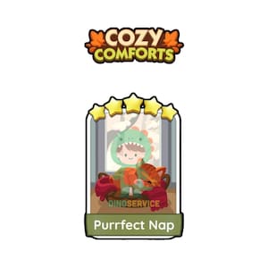 Monopoly GO Purrfect Nap 5 Star Sticker Set 19