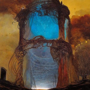 ZDZISLAW BEKSINSKI - Sin título 2 (58x48,5 cm), póster de arte en lienzo, envío gratis!!!