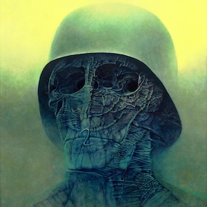 ZDZISLAW BEKSINSKI - Soldado (55 x 50 cm), Póster Artístico Lienzo, Envío Gratis!!!