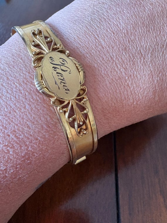 Edwardian Hinged Bangle - image 6