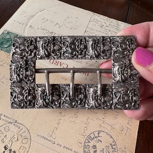 Wonderful Edwardian Sterling Belt Buckle