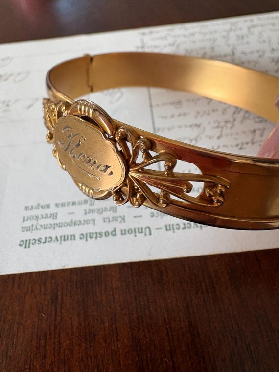 Edwardian Hinged Bangle - image 3