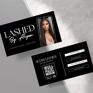 Visitenkarte Vorlage, Visitenkarte Vorlage Design, Instagram IG Visitenkarte Vorlage, Hair Stylist, Lash, Nail Tech, Zöpfe, Perücken Karte