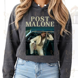 Post Malone T-Shirt | Comfort Colors Tee | Posty Shirt | Vintage Concert Style | Unisex Relaxed Fit | Pepper Hoodie