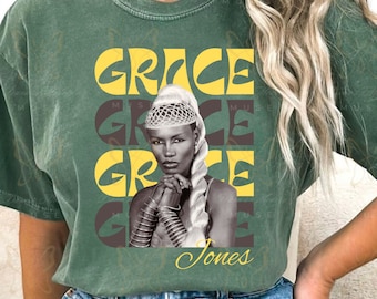 Grace Jones Vintage Photo T-Shirt | Comfort Colors | Two Colors Available