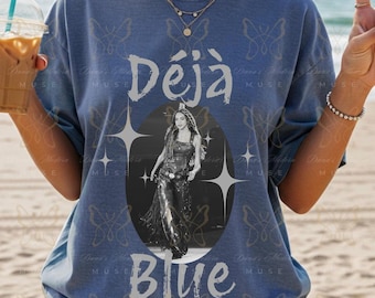 Deja Blue Cowboy Carter Inspired T Shirt|Concert Tee|Comfort Colors Youth and Adult Sizes Available