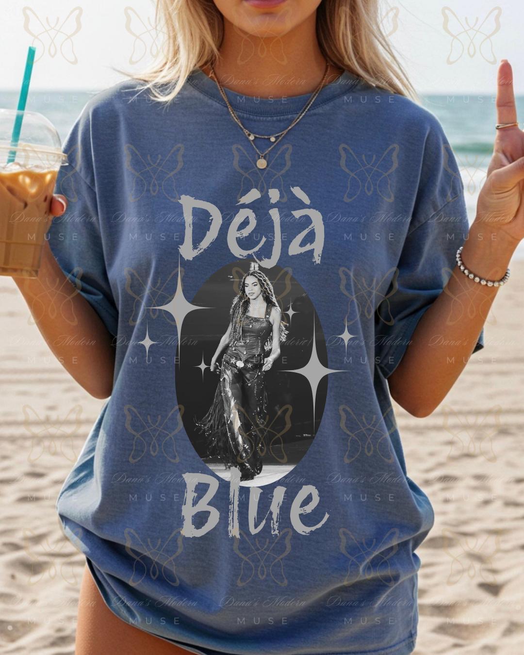 Camiseta inspirada en Deja Blue Cowboy Carter/Camiseta de concierto/Colores cómodos. Tallas disponibles para jóvenes y adultos.