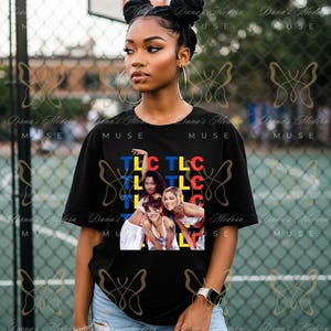 TLC Comfort Colors Shirt – 90s R&B Legends Tee – Don’t Go Chasing Waterfalls – Retro TLC Fan T-Shirt