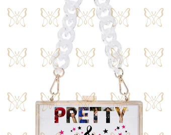 Pretty & Petty – Cardi B-inspirerad genomskinlig akrylväska