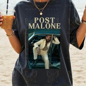 Post Malone T-Shirt | Comfort Colors Tee | Posty Shirt | Vintage Concert Style | Unisex Relaxed Fit | image 4