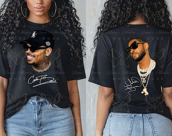 Usher and Chris Brown Tour Shirt | Raymond & Brown Inspired Tee | R and B Concert Shirt | Team Usher | Team Breezy | Unisex Graphic T-Shirt