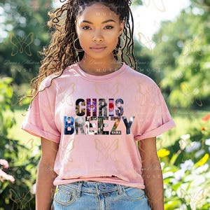 Chris Breezy Album Cover PNG File for Custom T Shirt Design