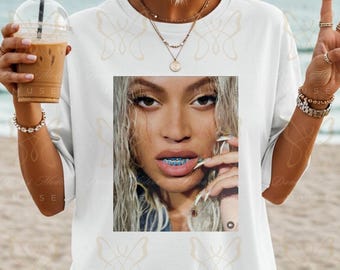 Queen Bey| She Coming| Turquoise Grill|Graphic Tee