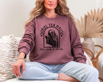 Suriel Tea House Crewneck: Officially Licensed ACOTAR Bookish Pullover