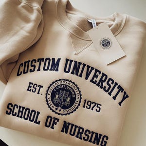 Custom University Sweatshirt, Custom College Hoodie, Personalized School Sweatshirt , University Sweatshirt,College Sweatshirt Gift.