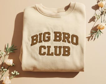 Sudadera infantil bordada de "Gran Hermano": atuendo para revelar el amor entre hermanos