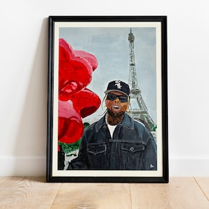 Westside Gunn - Flygod in Paris Print - Acrylic Painting/ Art Print - Griselda, Hip Hop, Rap