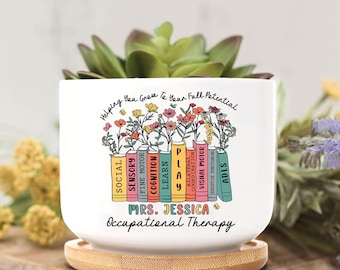 Occupational Therapy Plant Pot, Occupational Therapy Gift, Occupational Therapist Gift,Custom OT Gift,Graduation Gift for OT,Therapy Student