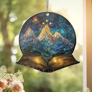 Night Court Suncatcher Ornament, Fantasy Bookish Wall Art Decor, Night Court Acrylic Window Hanging, Bookshelf Decor, Book Lover Gift