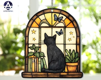 Vintage Corner Cat Sculptures, Door Toppers, Rare Resin