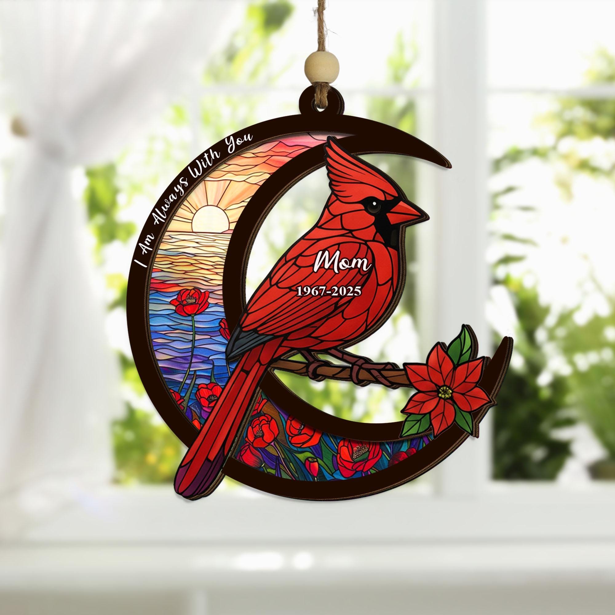 Personalzed Suncatcher Ornament, 'm Always Wth You, Memoral Gft