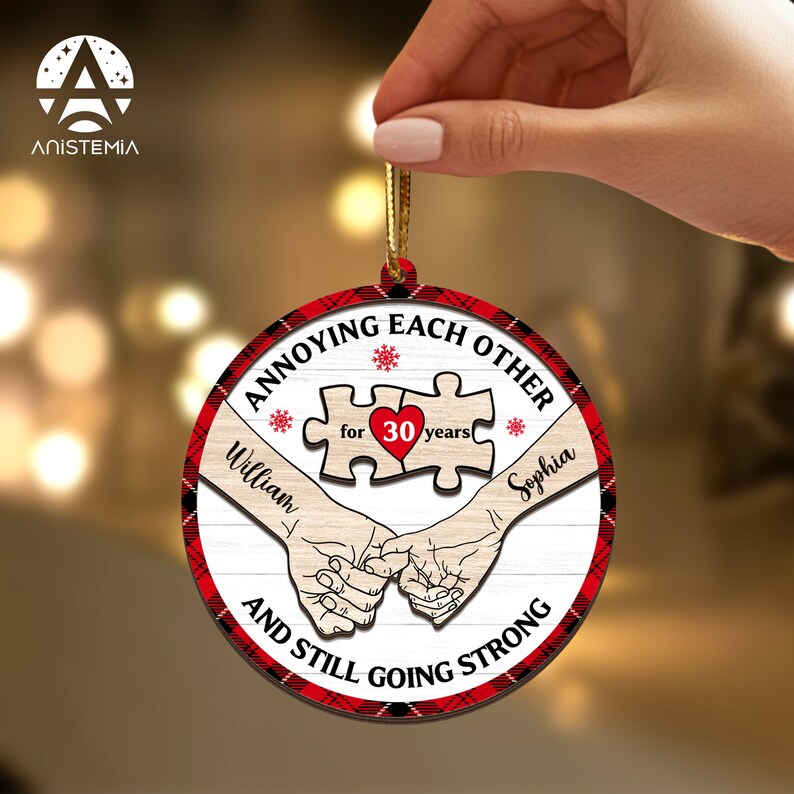 The Year I Found My Missing Piece Couples, Custom 2layered Wooden