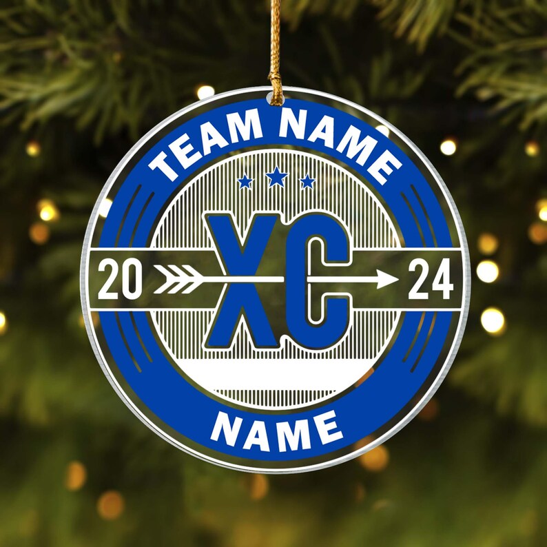 Cross Country Ornament, Personalized Sports Ornament, 2024 Ornament