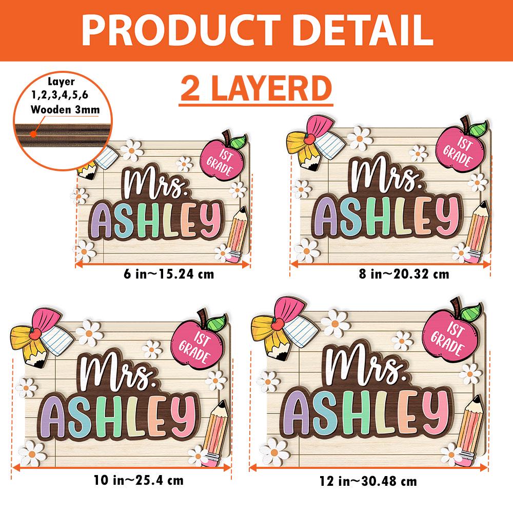 Personalized Pencil Teacher Desk Organizer Back to School Teacher Gifts ...